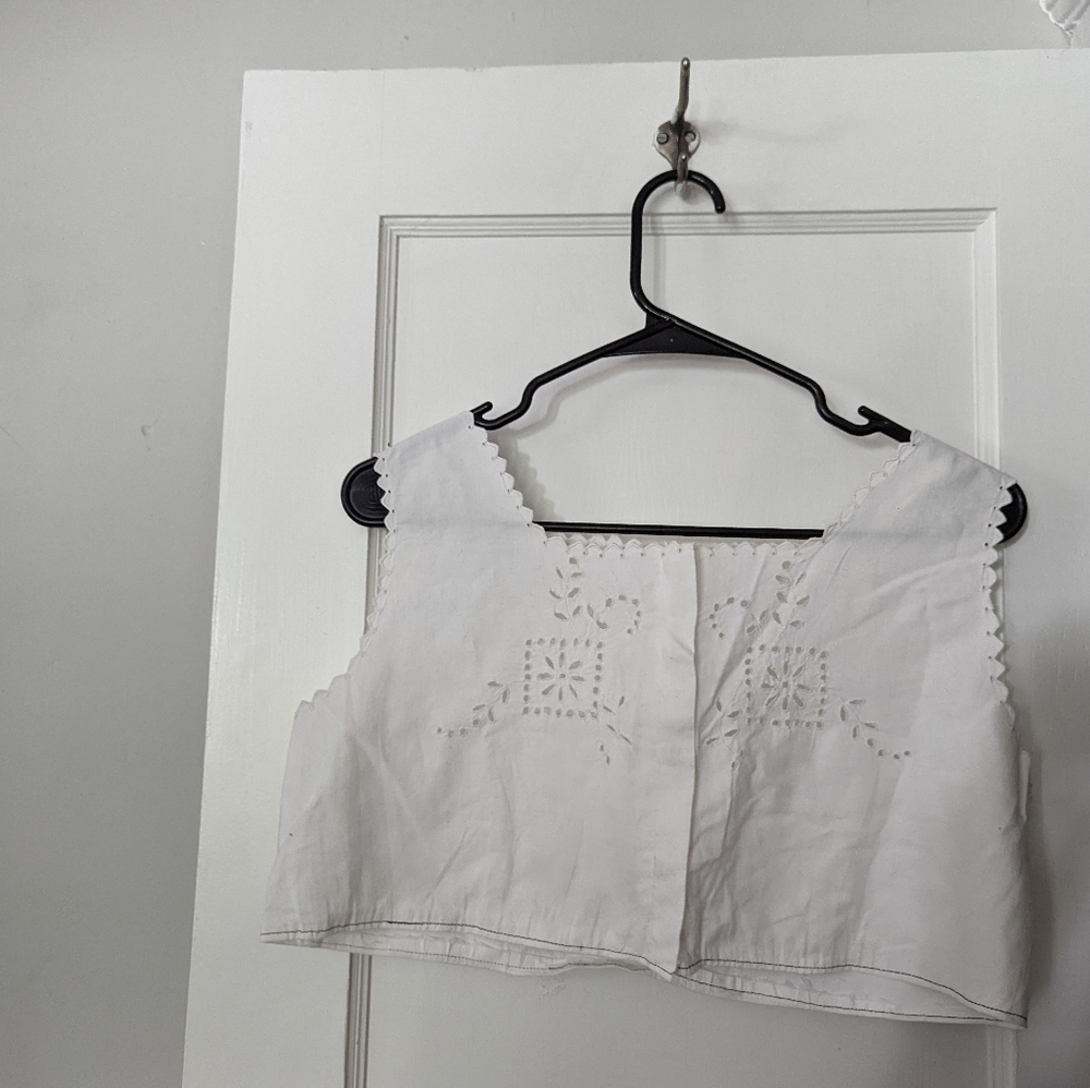 Handmade crop top from vintage handkerchiefs